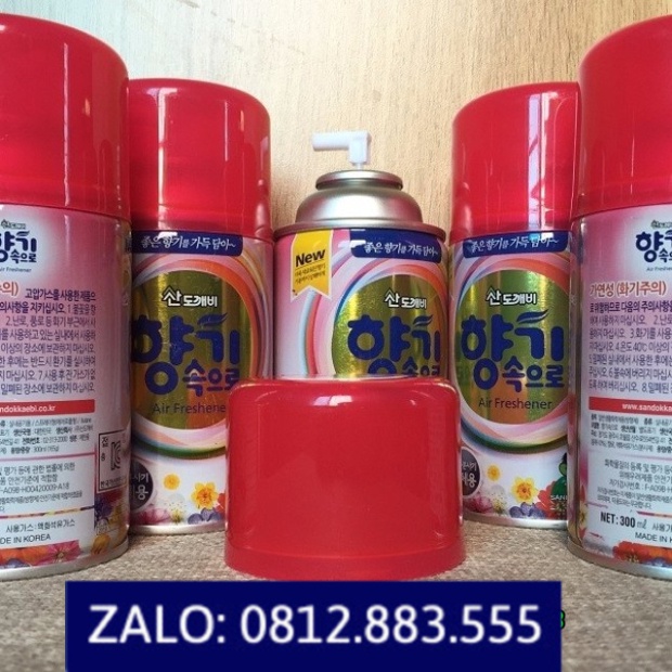 Chai xịt khử mùi xe ô tô hương cà phê, cafe SANDOKKAEBI ( Hàn Quốc ) 290ML