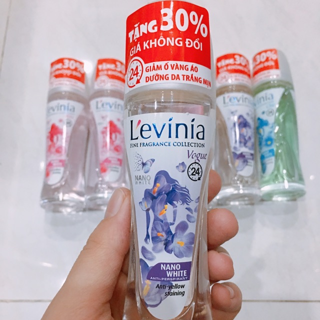 LĂN KHỬ MÙI NƯỚC HOA L’evinia Tím 65g [TĂNG 30% Giá không đổi]