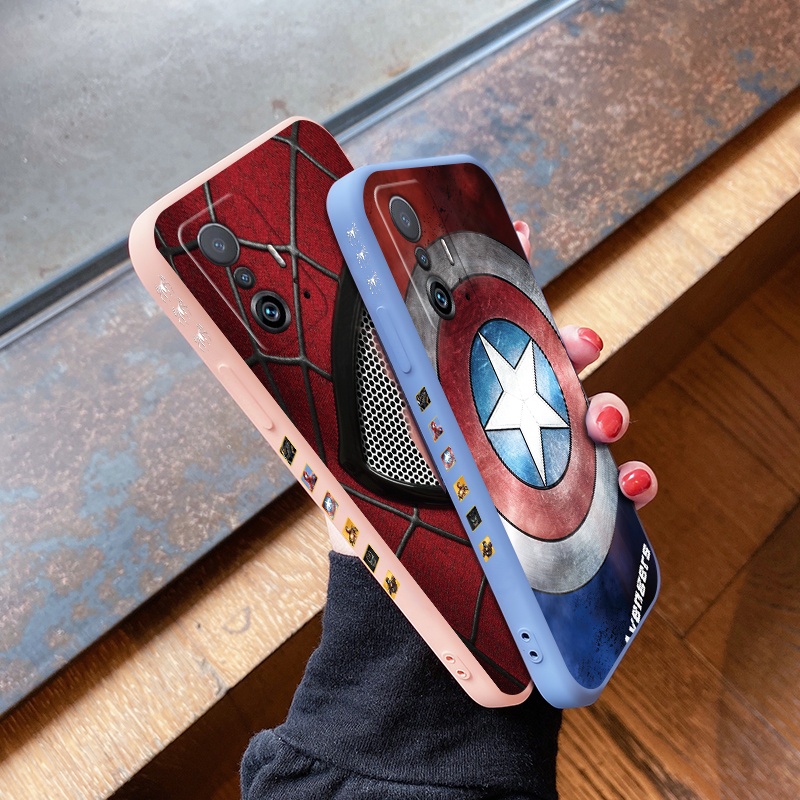Ốp điện thoại silicon in hình Marvel cho Xiaomi Mi 11T Pro 11x Pro Redmi 10 Redmi 10 Prime
