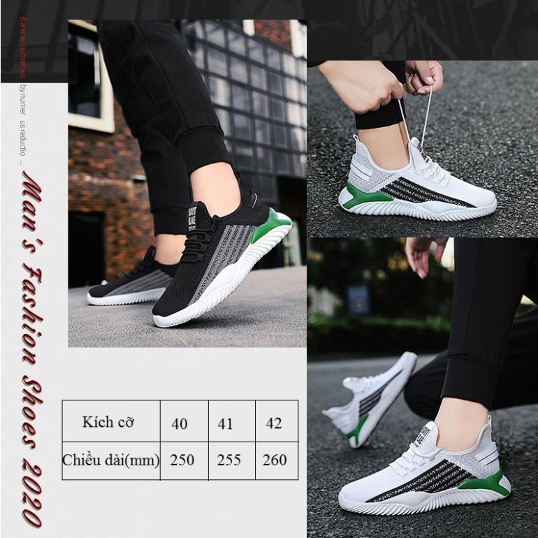 ℘ Giày Thể Thao Nam Thời Trang Chính Hãng W61 Màu Trắng-Đen Thiết Kế Năng Động Nam Tính Best Seller 2020. ℘