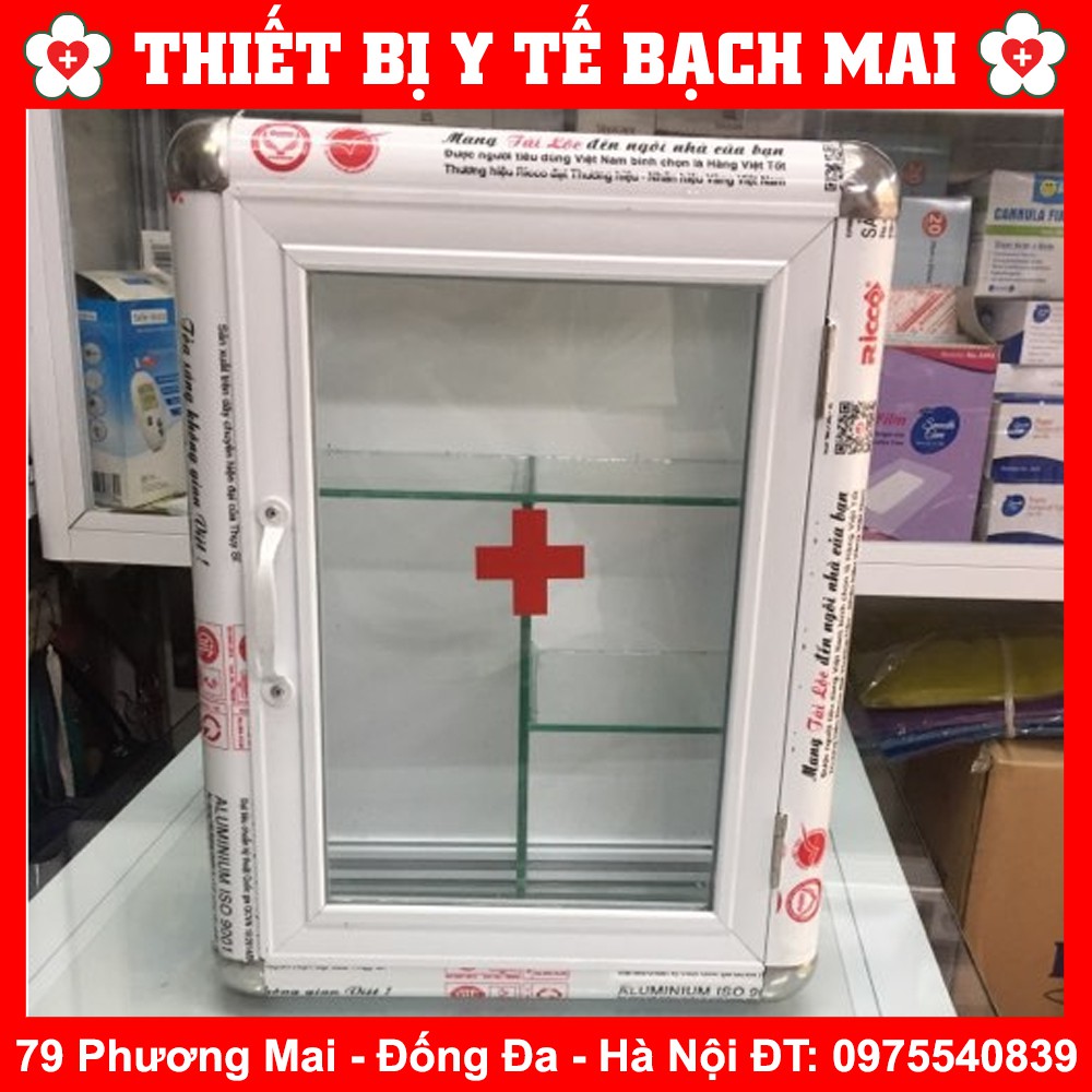 Tủ Thuốc Y Tế Treo Tường Nhôm Kính