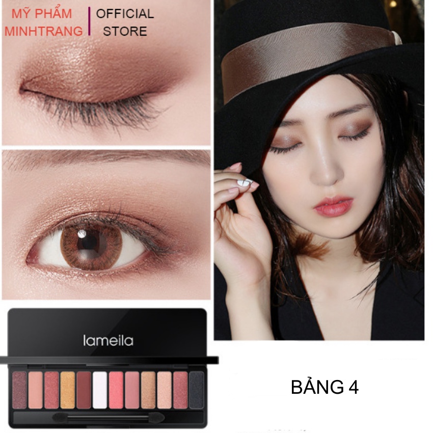 Phấn mắt 12 ô Lameila Play Color Eyes 1111,bảng phấn mắt đẹp,lì,mềm mượt đa dạng màu sắc cho đôi mắt long lanh quyến rũ