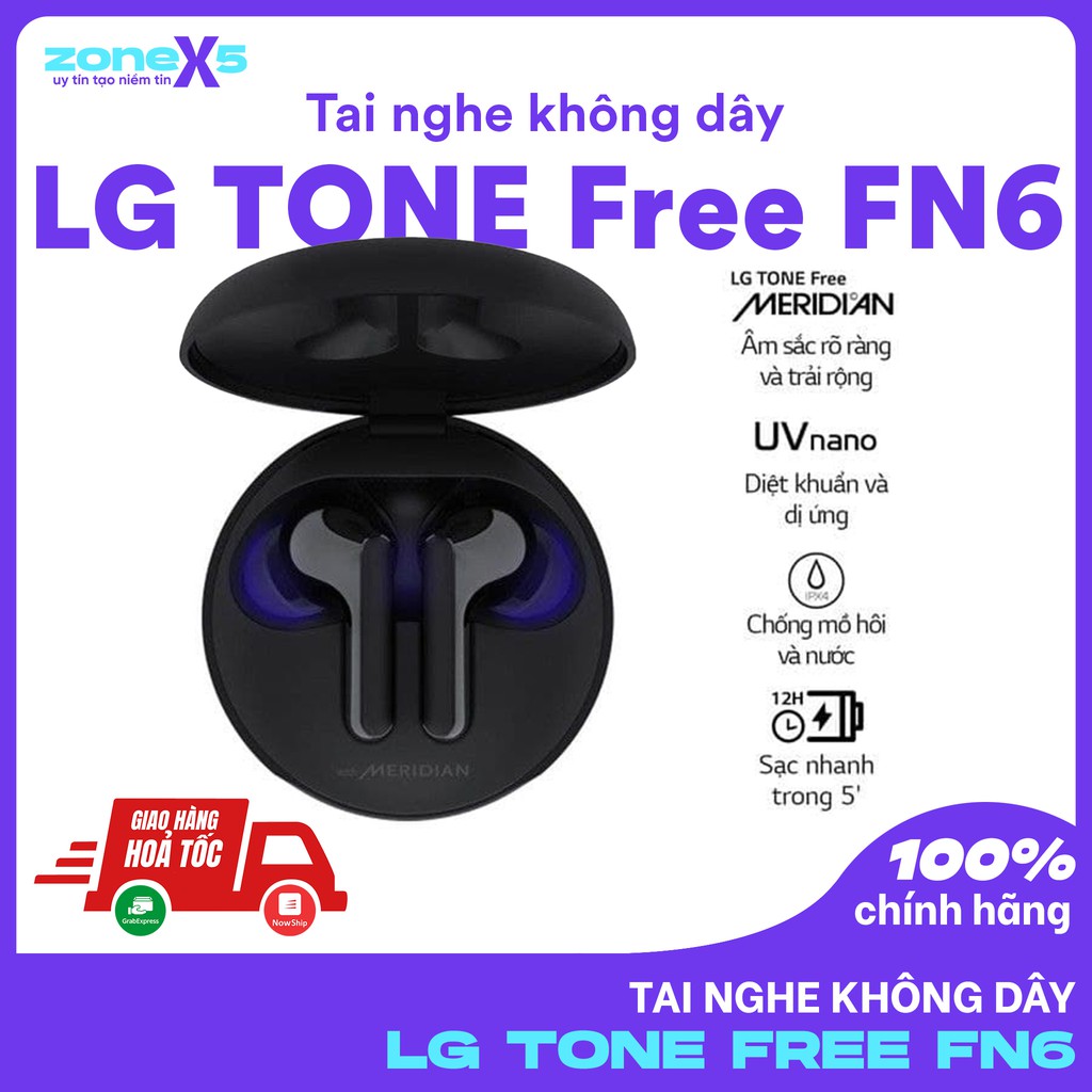 [CHÍNH HÃNG] Tai Nghe Không Dây LG TONE Free FN6