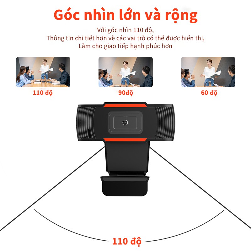 Webcam Camera HD 1080P 480P có MIC cho máy tính tiện dụng