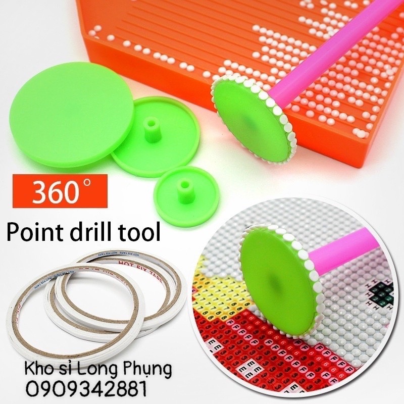 Bút điều chỉnh tranh đính đá tự động xoay 360 độ đa năng-hộp đựng đá 21 ô-khẩu trang 94