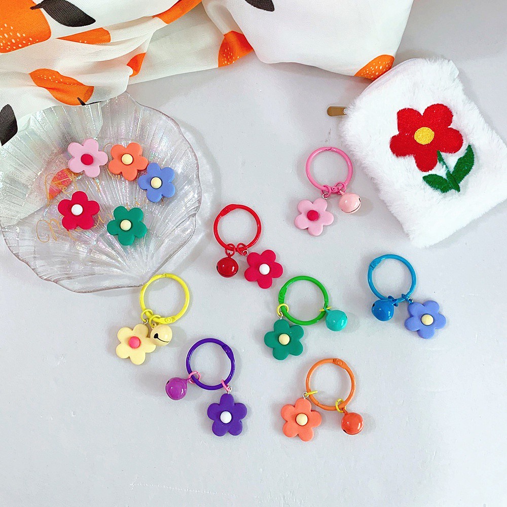 Móc Khóa Hình Bông Hoa Makaron Kiểu Nhật Bản Dễ Thương