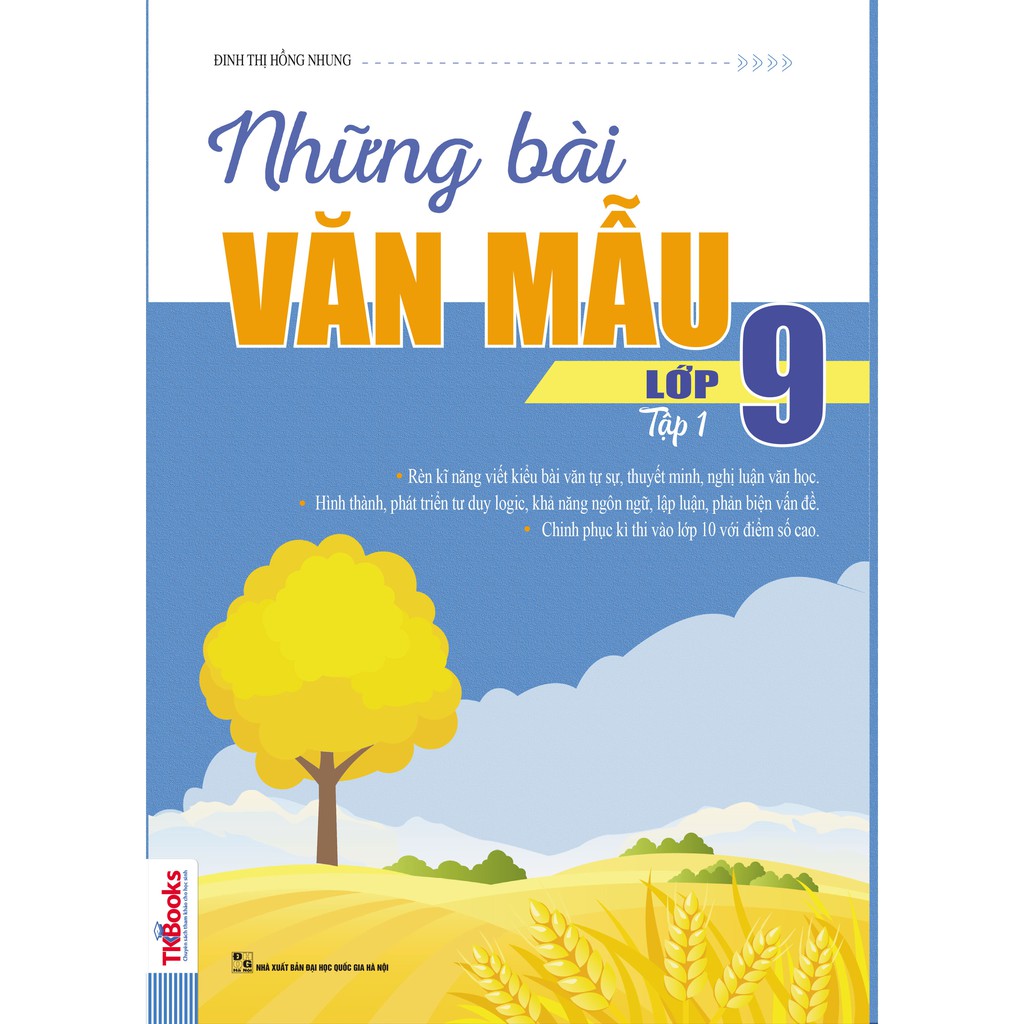 Sách - Những Bài Văn Mẫu Lớp 9 - Tập 1(tặngbookmark)