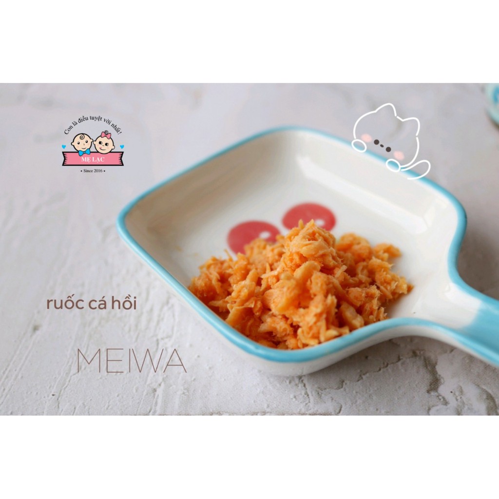 [MEIWA] Ruốc cá hồi bổ sung calci cho bé ăn dặm, 3 vị thơm ngon dinh dưỡng