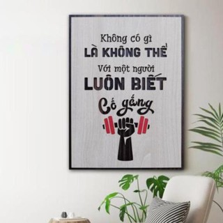 [Giá Mềm] Tranh Decor tạo động lực theo tên slogan những câu nói hay