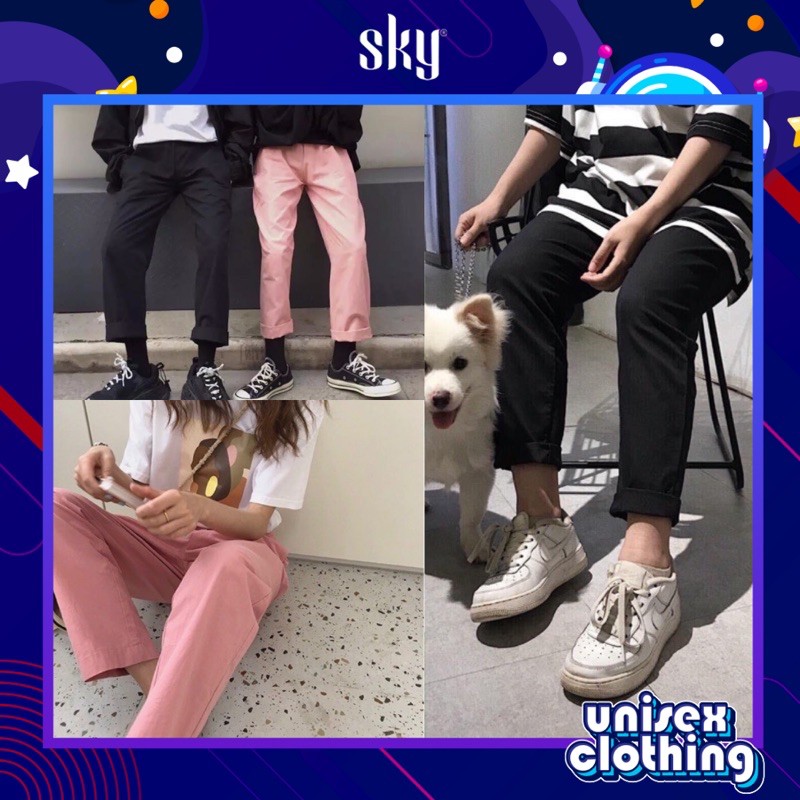 BASIC PANT KAKI - Quần kaki màu trơn lưng chun