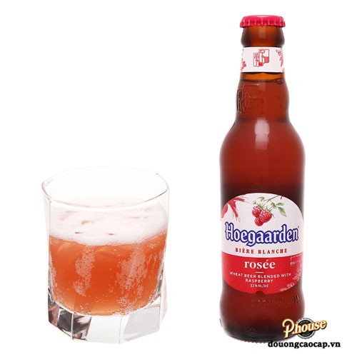 Bia Hoegaarden Rosée 248ml x 24 chai | Bia hoa quả | Chính hãng date dài