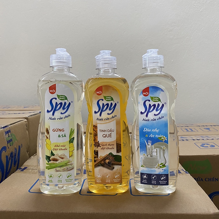 Nước rửa chén bát SPY hương Quế 380ml thiên nhiên