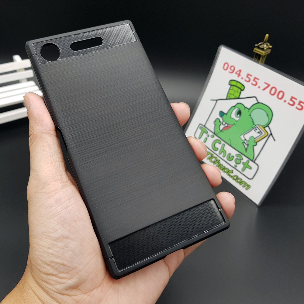 [Loại Tốt] Ốp Lưng Sony XZ1 Dẻo Carbon Phay Xước Chống Sốc