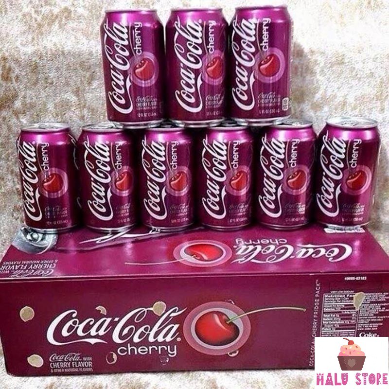 Coca cherry Mỹ lon 355ml