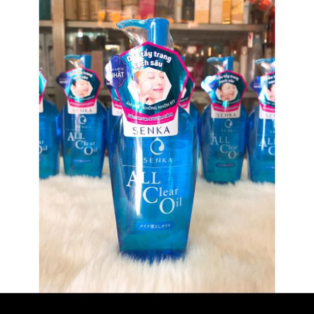 Hàng cty dầu tẩy trang sạch sâu Senka All Clear Oil 230ml