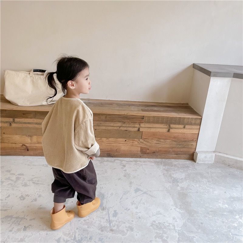 Áo khoác tay dài kiểu dáng dễ thương phong cách Hàn Quốc cho bé yêu