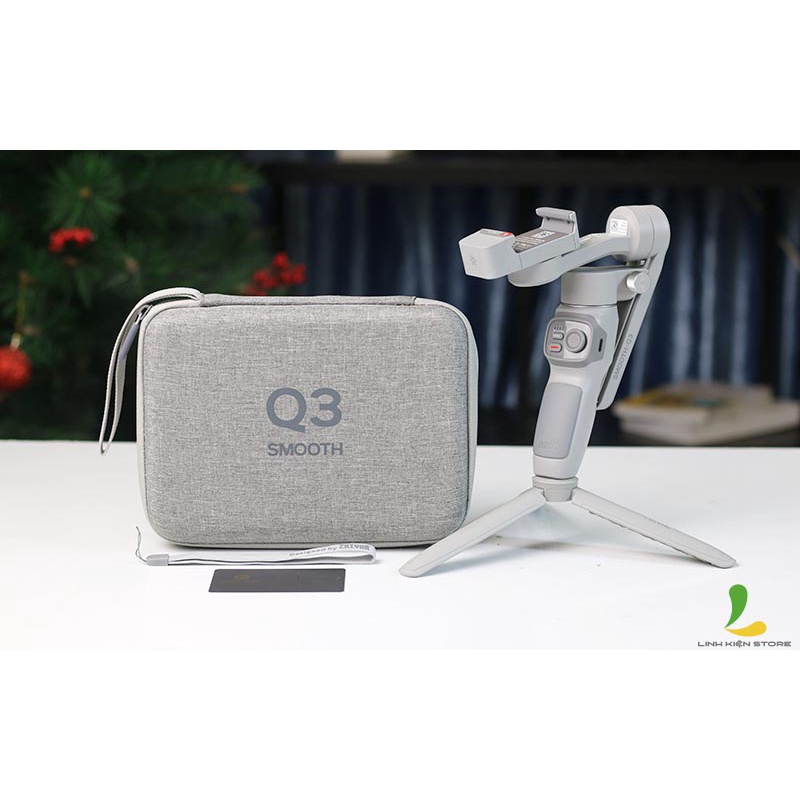 Combo Gimbal HOSAN Zhiyun Smooth Q3 - Tay cầm chống rung cho điện thoại trang bị đèn LED