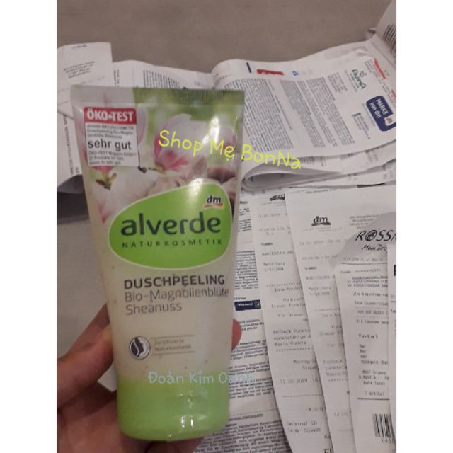 TẨY DA CHẾT BODY Alverde Đức