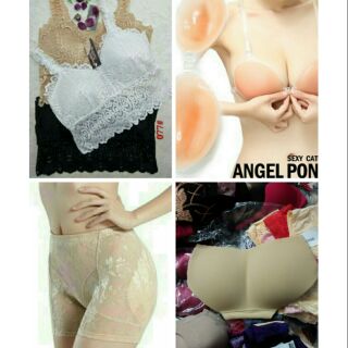 Combo 5 áo silicon mỏng 10 bra ren dây