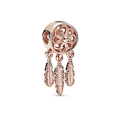 PANDORA Chuỗi Hạt Mạ Vàng Hồng 925 Hình Dreamcatcher