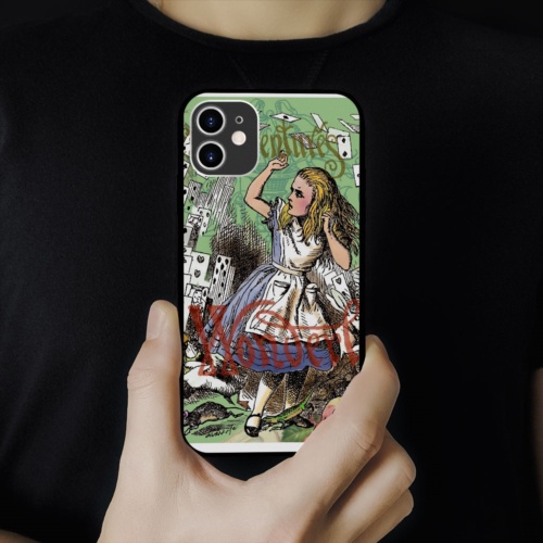 Ốp lưng iphone hình wonderland collage art op art viền vuông  cho các dòng SAMSUNG PAP20210730