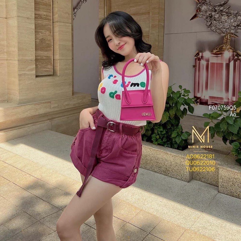Áo len ba lỗ chữ xù năng động