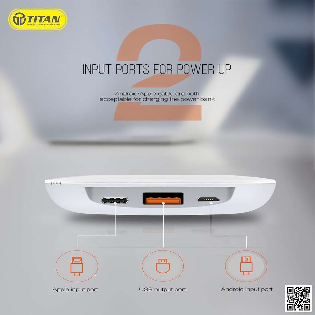 Pin sạc dự phòng không dây 10000mAh LDNIO Sạc được bằng cáp