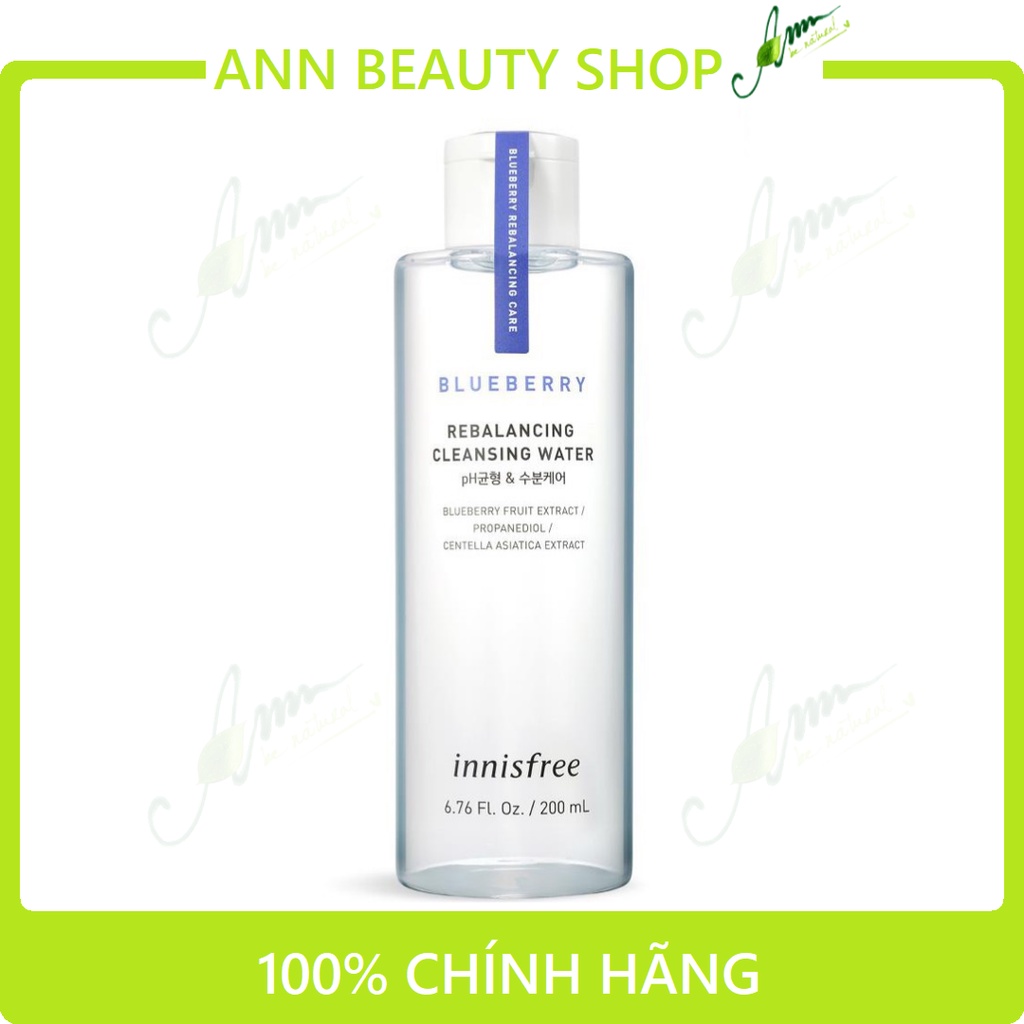 Nước Tẩy Trang Innisfree Blueberry Rebalancing Cleansing Water 200ml