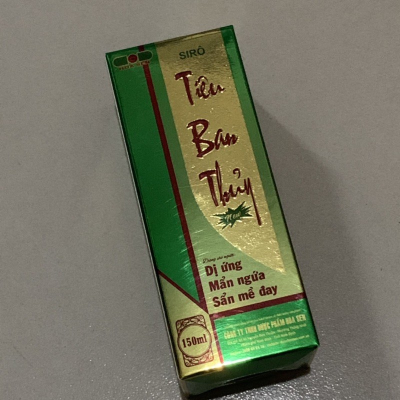 Tiêu Ban Thủy - phong ngứa dị ứng mề đay - Tiêu Ban Thuỷ