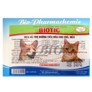 Combo 5 gói Men tiêu hóa Biotic cho chó mèo thumbnail