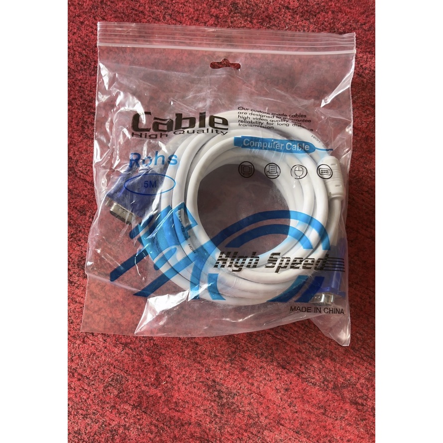 DÂY CÁP MÀN HÌNH MÁY TÍNH VGA D-SUB KÍCH THƯỚC: 1.5M / 3.0M / 5.0M / 10M / 15M / 20M / 25M / 30M