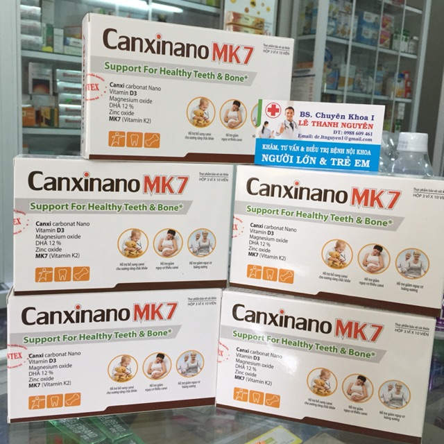 ✅(hàng chất lượng toa bác sĩ) CANXINANO MK7-bổ sung calci cho xương chắc khoẻ cho gia đình
