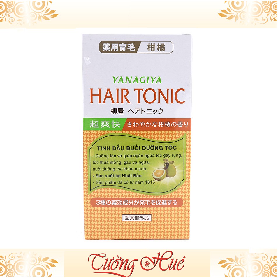 Tinh Dầu Dưỡng Tóc Hương Bưởi YANAGIYA Hair Tonic - Cam.