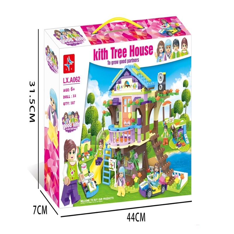 Bộ Xếp Hình Lắp Ráp Ngôi Nhà Trên Cây TREE HOUSE - Tiệm Coffe HOUSE