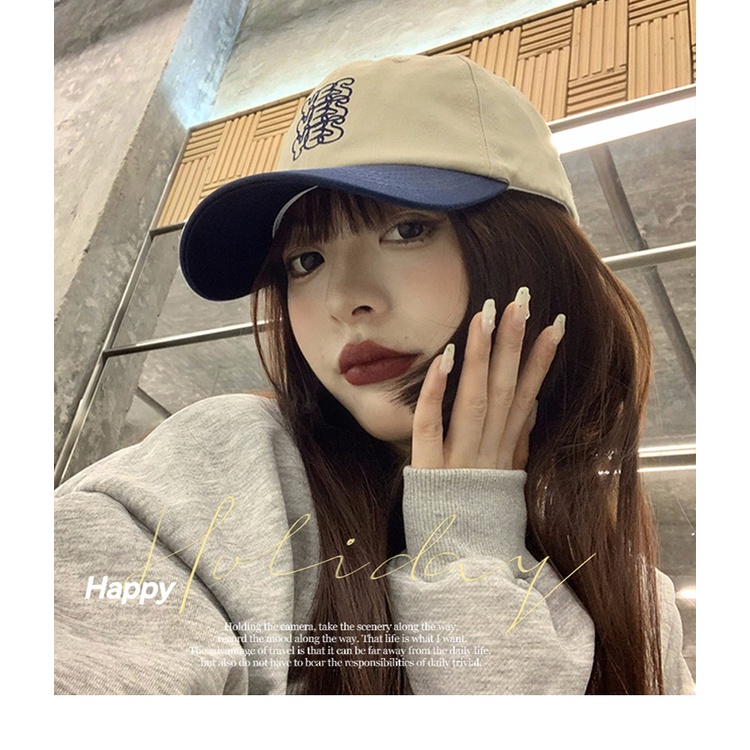 Nón Lưỡi Trai Chống Nắng Thêu Chữ Phong Cách Hàn Quốc Thời Trang Cho Nữ