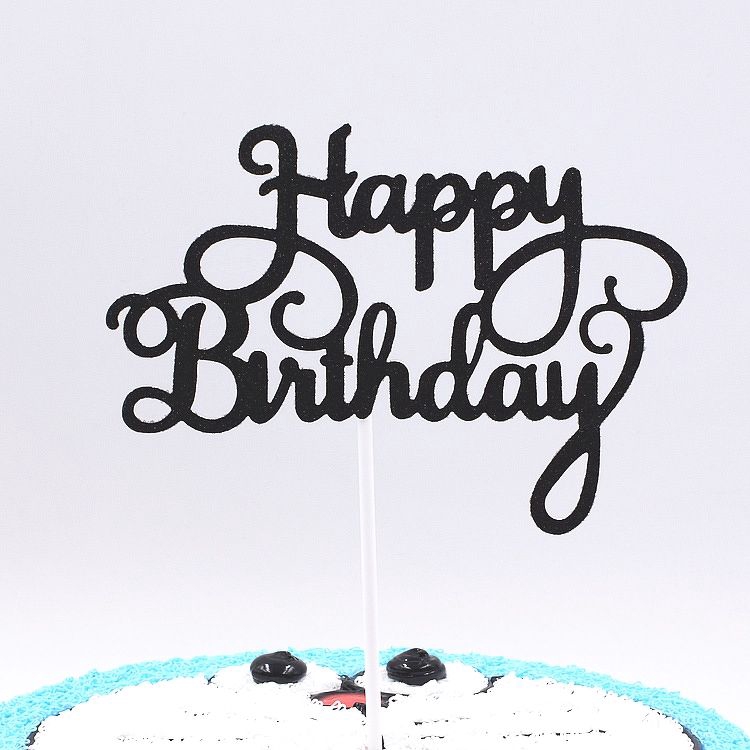 Topper HPBD xoắn dưới đen