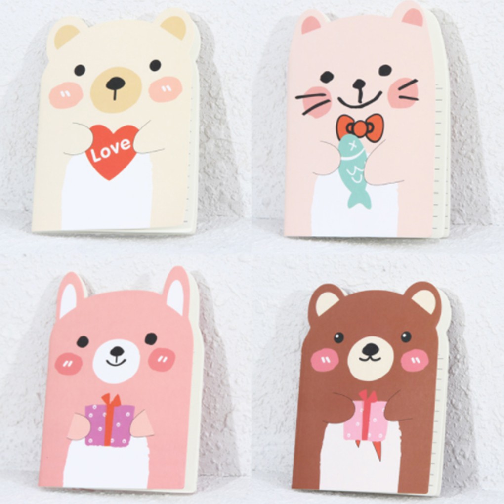 Sổ Ghi Chú 20 Trang In Hình Gấu Đáng Yêu Cho Bé