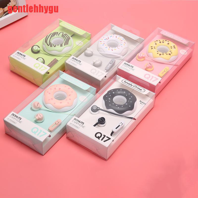 Tai Nghe Nhét Tai 3.5mm Hình Bánh Donut Dễ Thương