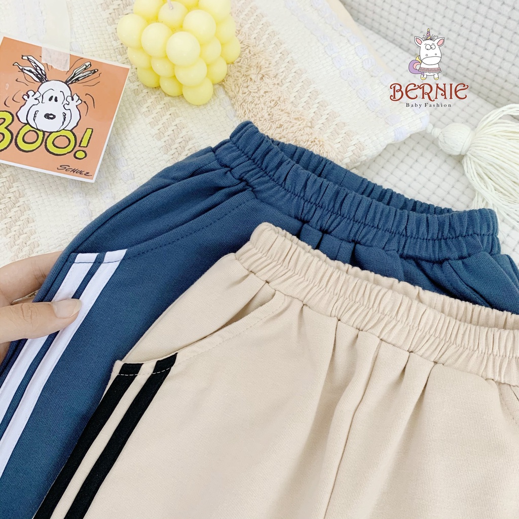 Bộ thu đông da cá thể thao khoẻ khoắn cho bé, bộ cotton dài tay unisex cá tính Bernie