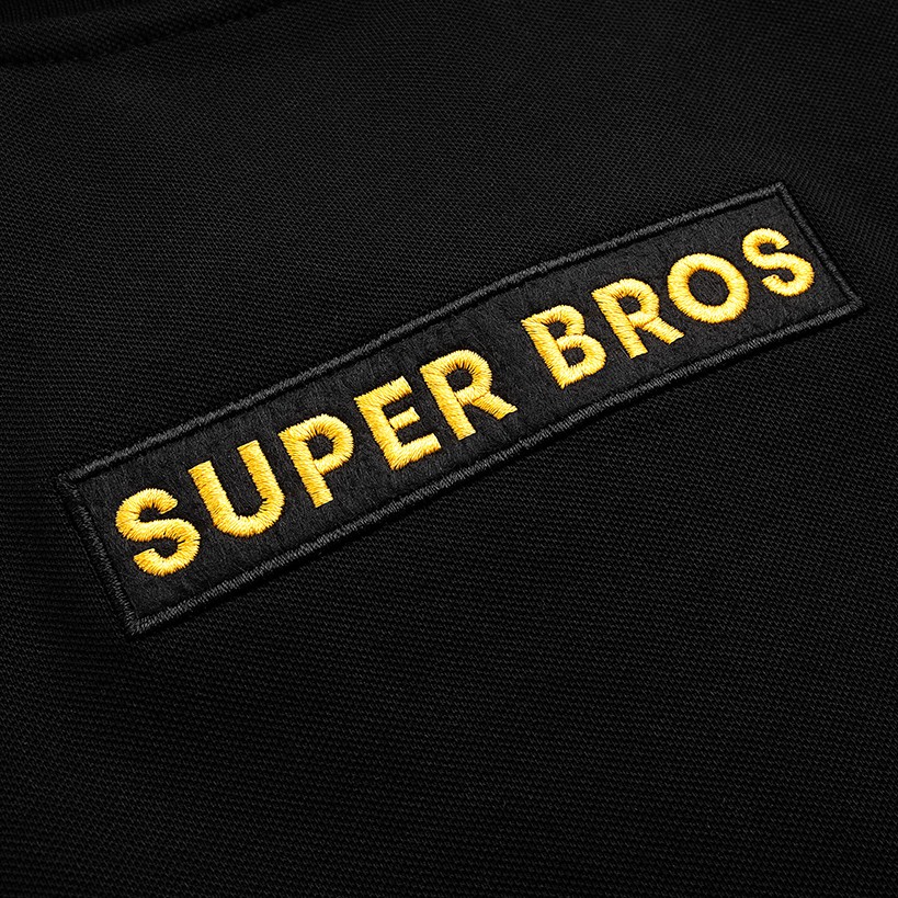 Áo Thun Có Cổ Polo Nam Hàng Hiệu SUPER BROS Màu Đen Unisex - Local Brand Thiết Kế Trẻ Trung, Công Nghệ In Thêu Cao Cấp