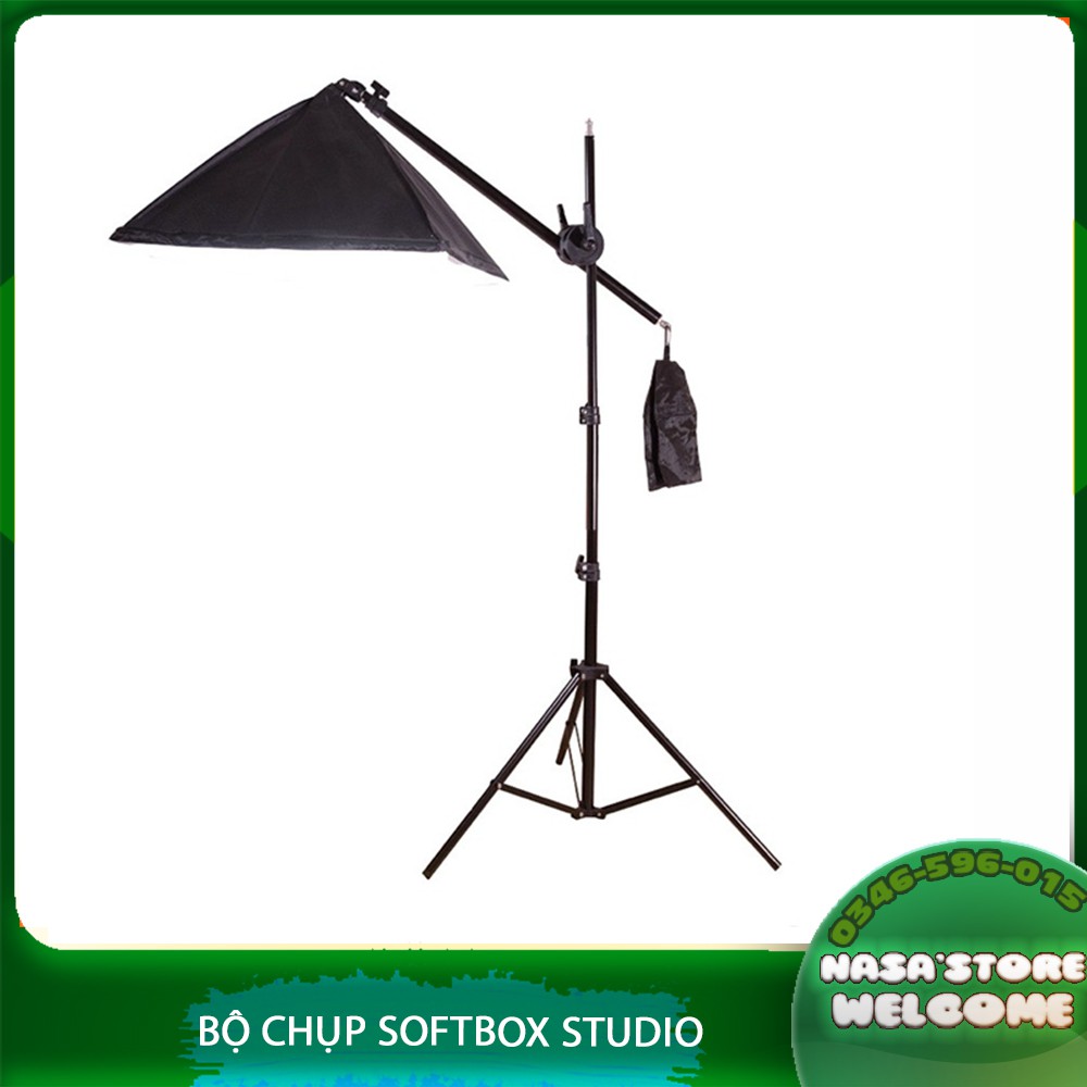 Bộ Treo Đèn Chùm Kit Softbox livestream Chụp Hình Mẫu Studio ' Chưa Có Bóng Đèn '