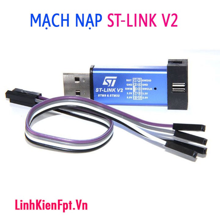 Mạch nạp dữ liệu ST LINK V2 .