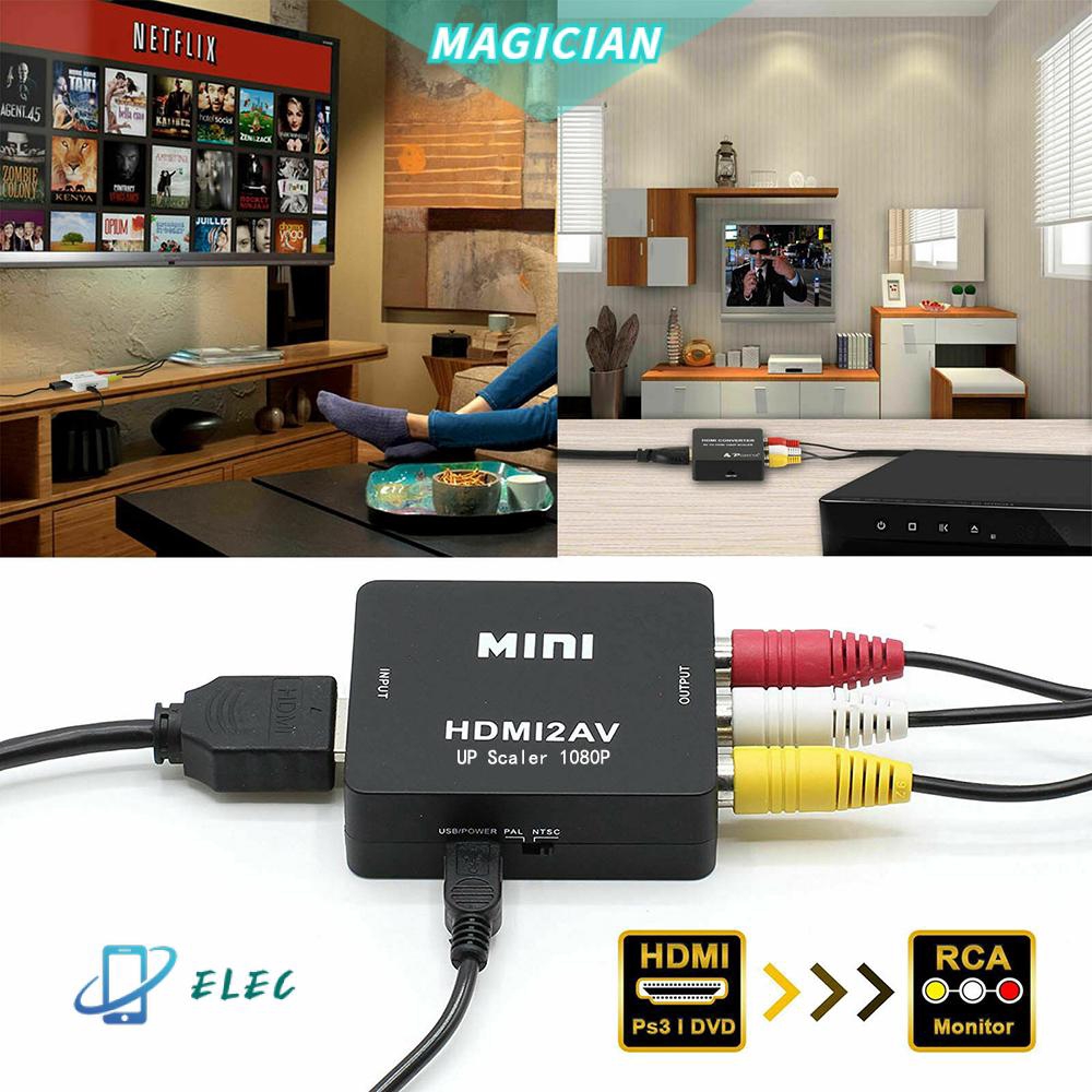 Đầu chuyển đổi HDMI sang RCA AV kèm cáp USB