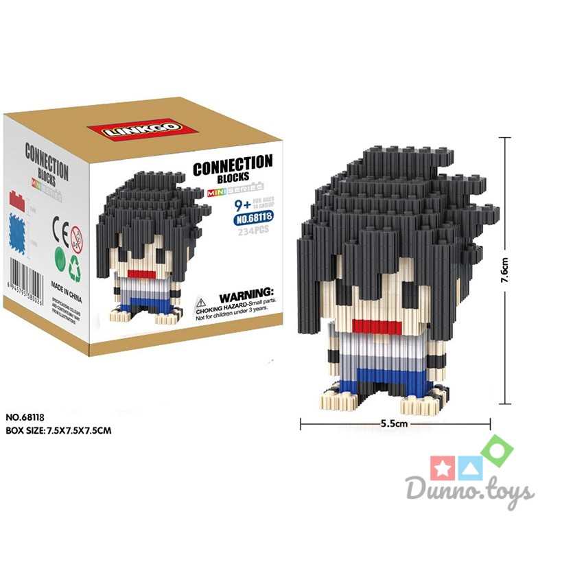 Đồ Chơi Lắp Ráp Sasuke - Nhân vật Truyện Naruto - Linkgo 68118