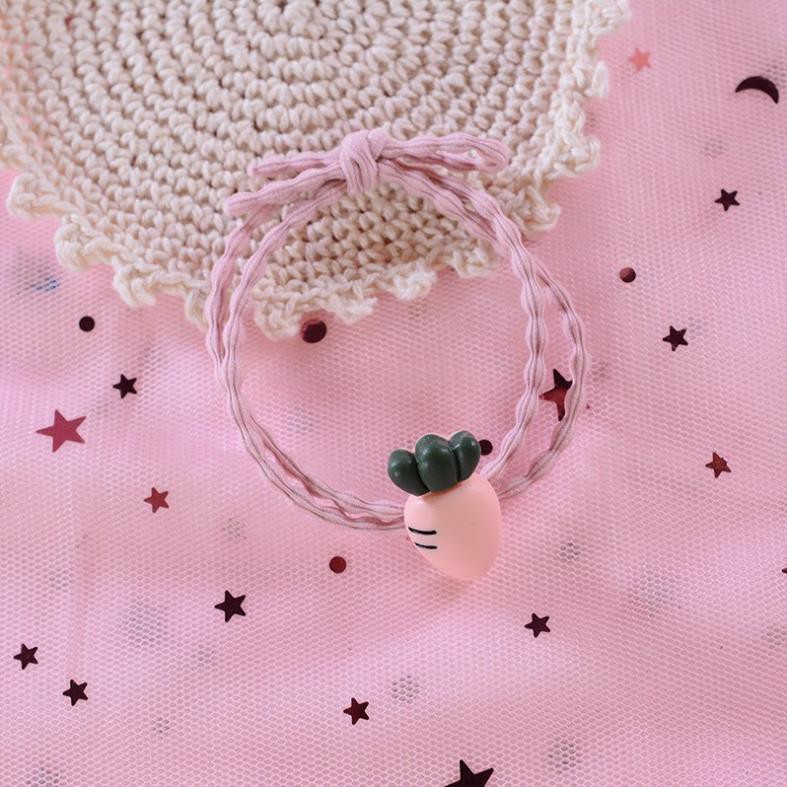 Chun buộc tóc đính củ cà rốt   Clovershop68