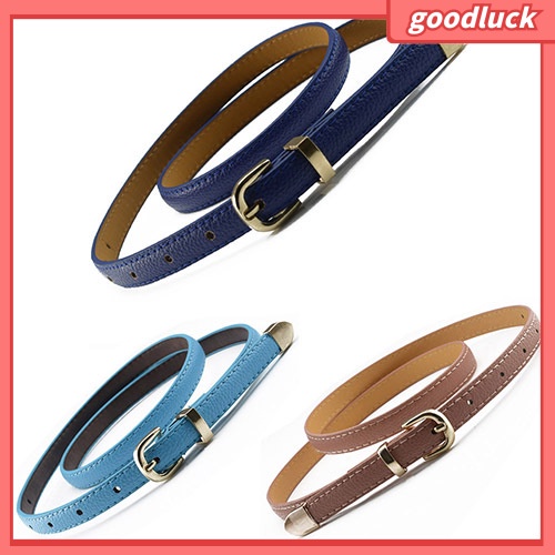 Dây Nịt Nữ, Bản Hẹp, Giả Da