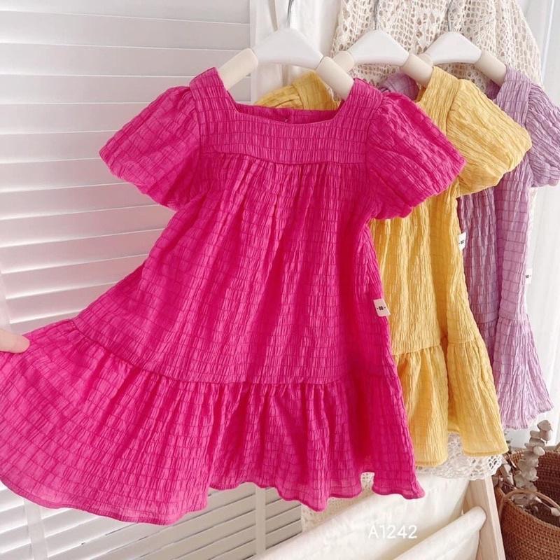 VÁY ĐŨI XỐP CỘC TAY SIÊU XINH CHO BÉ