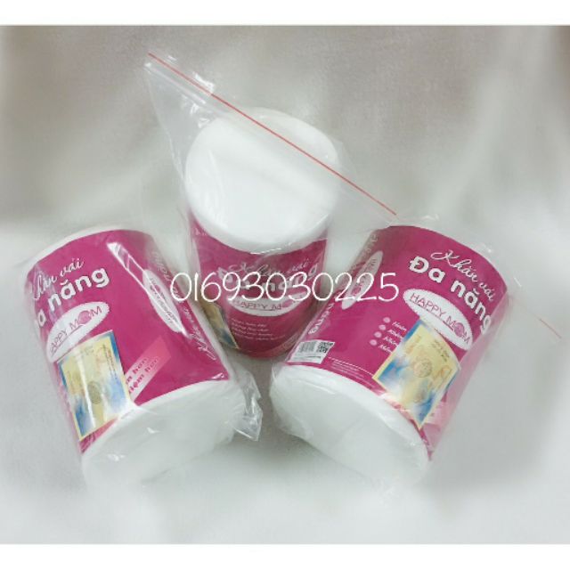 Khăn vải đa năng Happy Mom, 180 tờ