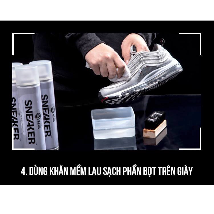 Chai xịt tạo bọt vệ sinh giày Sneaker cao cấp