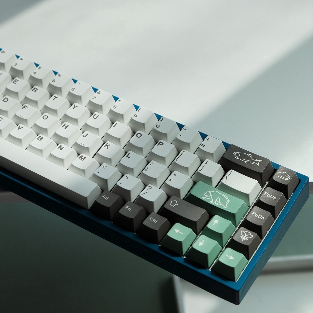 PBT keycaps Bộ Cherry Profile 141 Phím Dye Thăng hoa Bố cục ANSI Keycap cho Bàn phím chơi game cơ học Công tắc Gateron Kailh Box Cherry MX